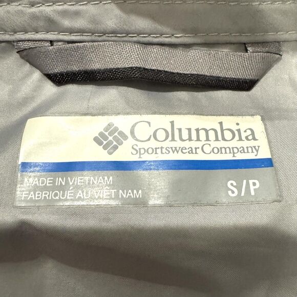 Columbia PFG Terminal Spray Jacket Gray Hooded Windbreaker UPF 50 Mens Small - Picture 3 of 12